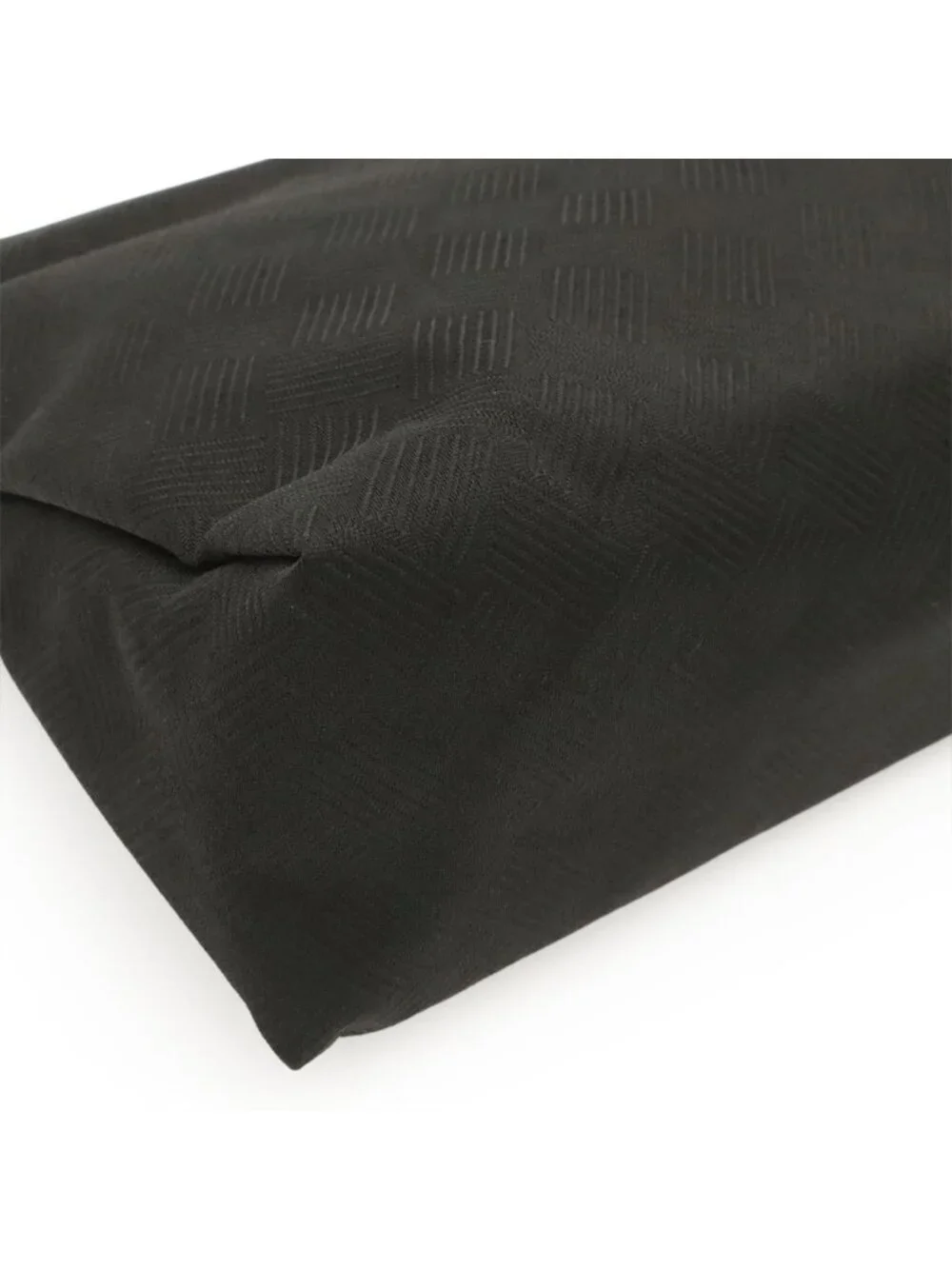 Bottega Veneta Clutch Nylon Leather Black Silver